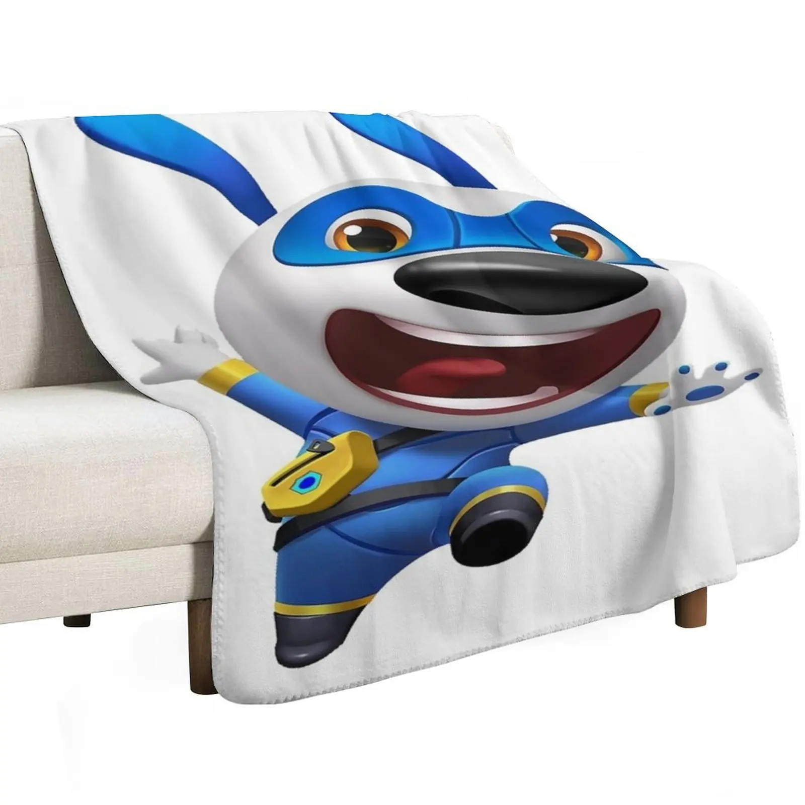 Talking Tom Heroes Throw Blanket Beautifuls Loose Decorative Sofa Soft Plaid Bed Bed covers Blankets