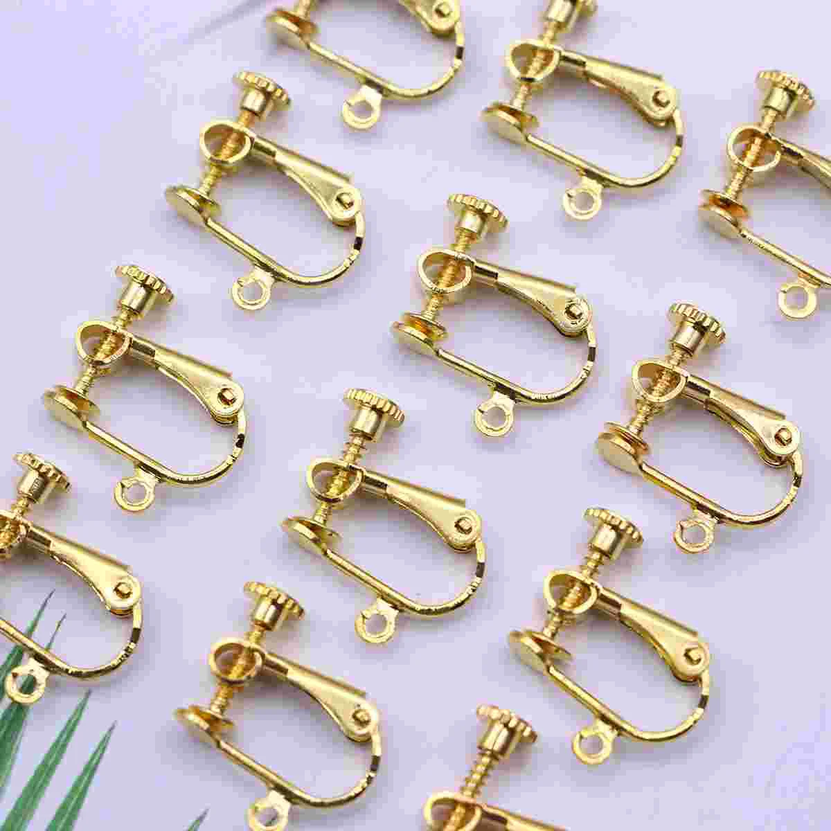 12 Pcs Girl Non-pierced Earring Open Earrings for Women Helix Spiral Miss Dangle