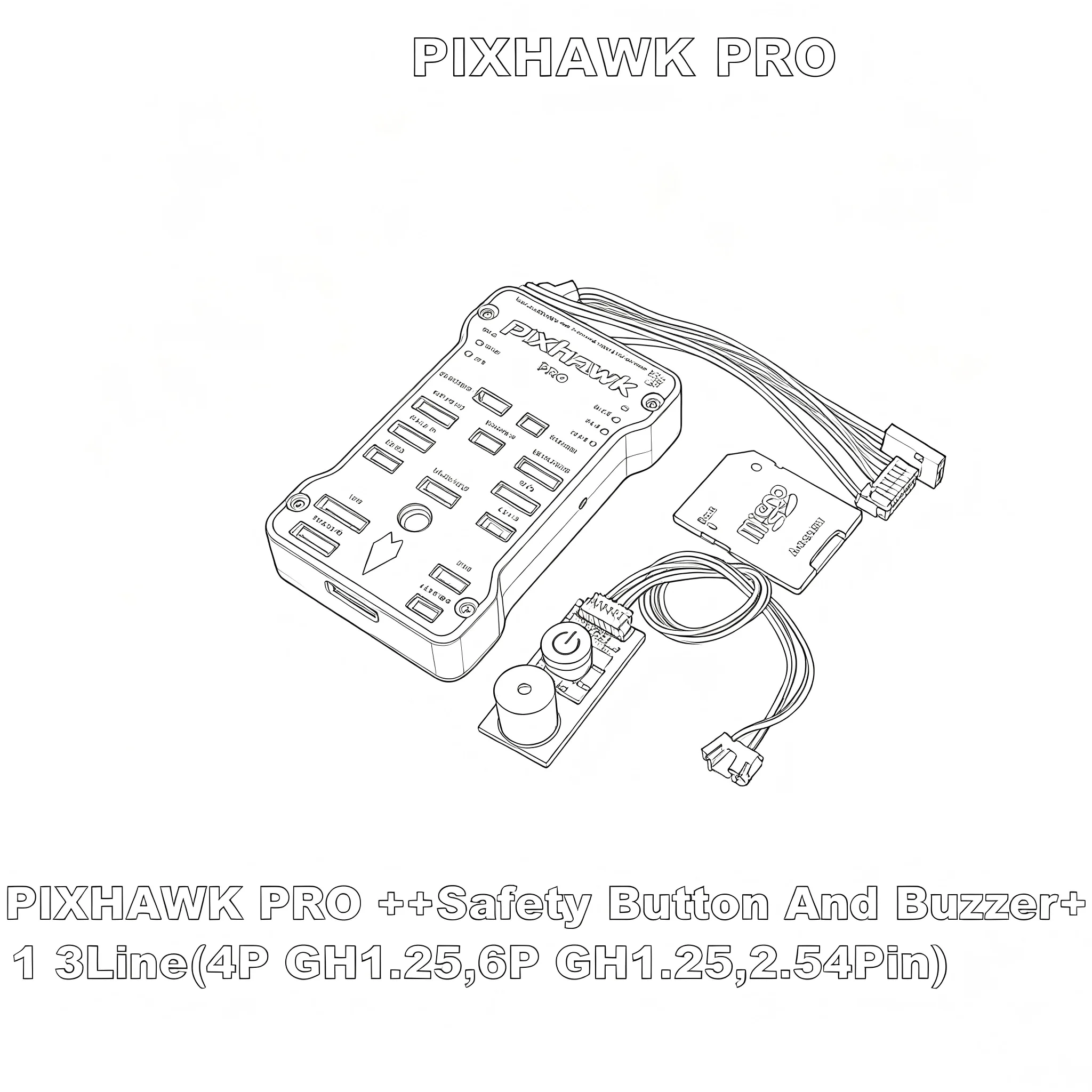 DroneHub Pixhawk PX4 PIX 2.4.8/PRO/6C PRO Simple Collocation 32 Bit Flight Controller Autopilot 12S Quadcopter Ardupilot