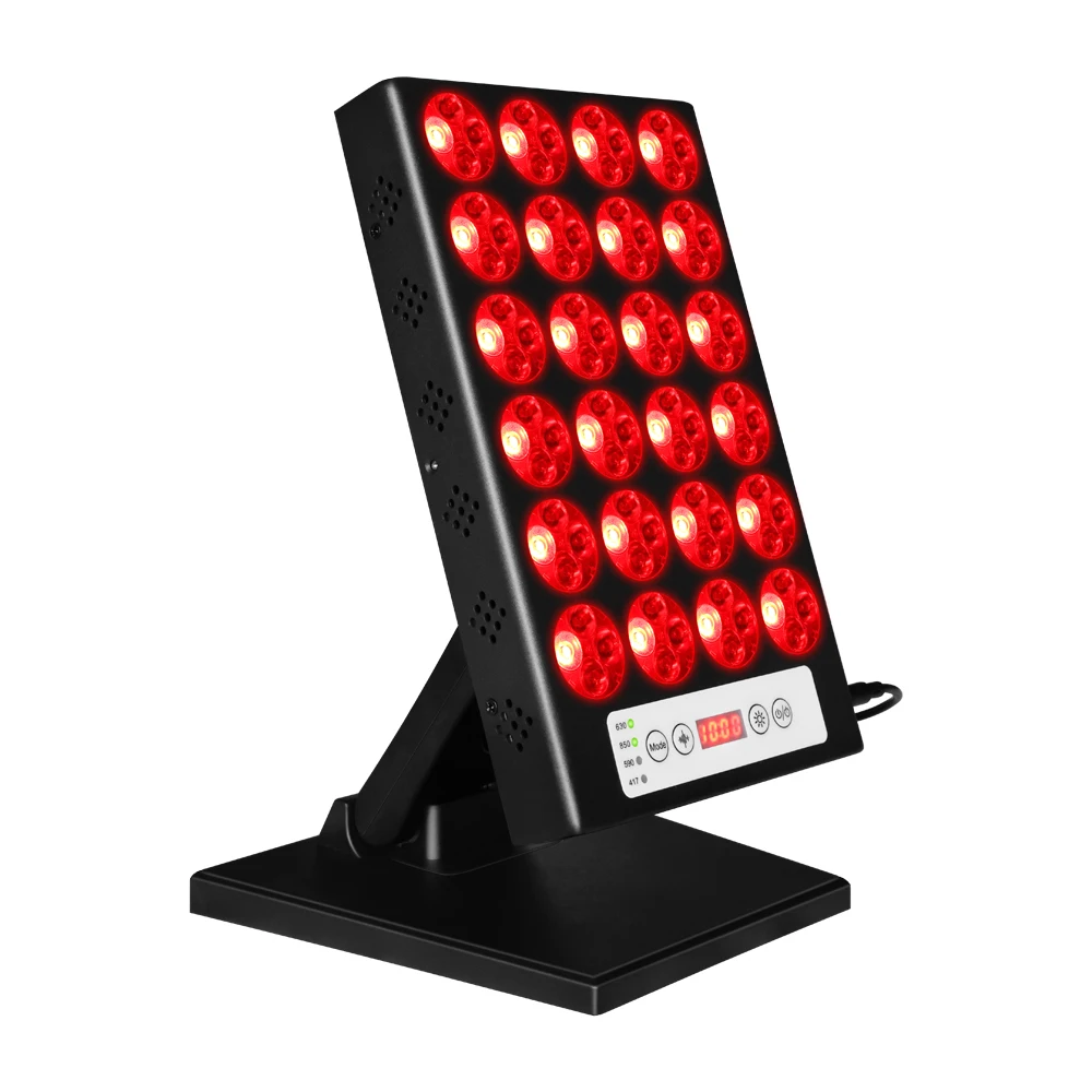 Dispositif multifonctionnel de panneau de thérapie par la lumière rouge, photon, lampe de thérapie par la lumière LED portable, 417nm, 590nm, 630nm, 850nm