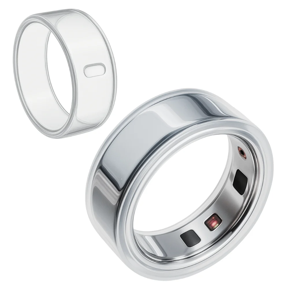 

Комплект из 6 прозрачных чехлов Smart Ring, совместимое с кольцом Oura Samsung Surport, эластичная прозрачная защита от царапин для женщин и мужчин, тренировки