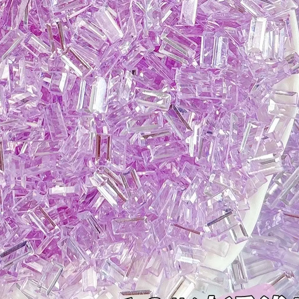 Transparent Ice Strip Fill Material 3*7mm Colorful DIY Squishy Bobo Ball 100g Acrylic Slime Handmade Fillers DIY Parts