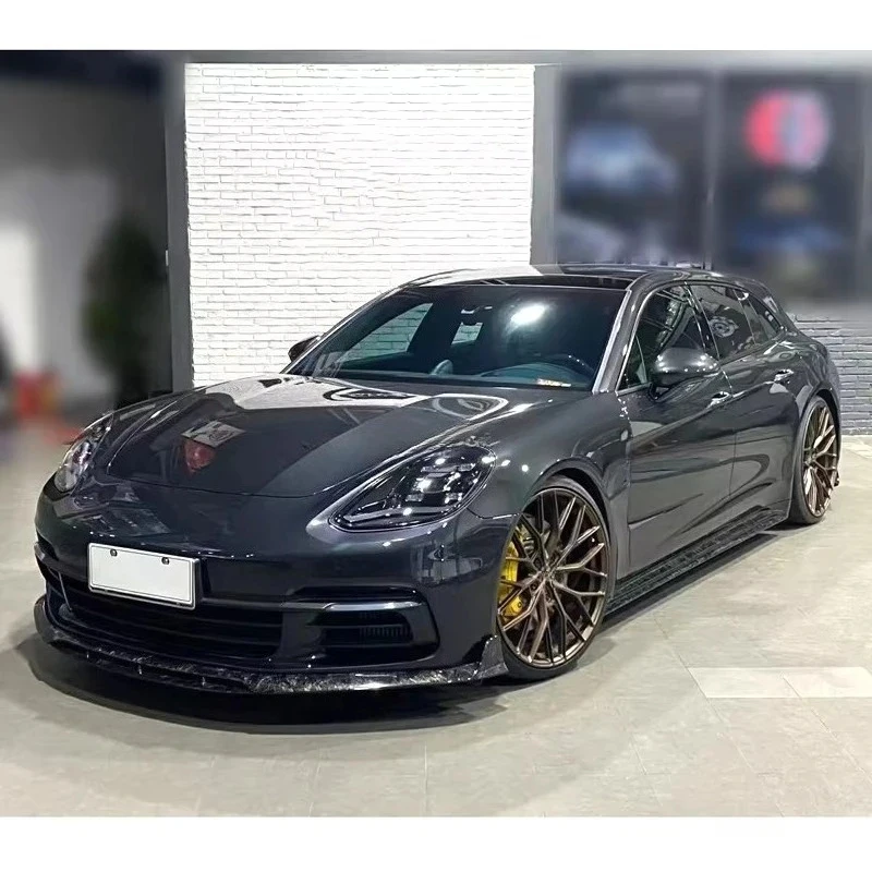 

Unique For Panamera Forged Carbon Fiber Front Rear Bumper Lip Diffuser Side Skirts for Car Panamera 971 Sport Turismo Body Kit