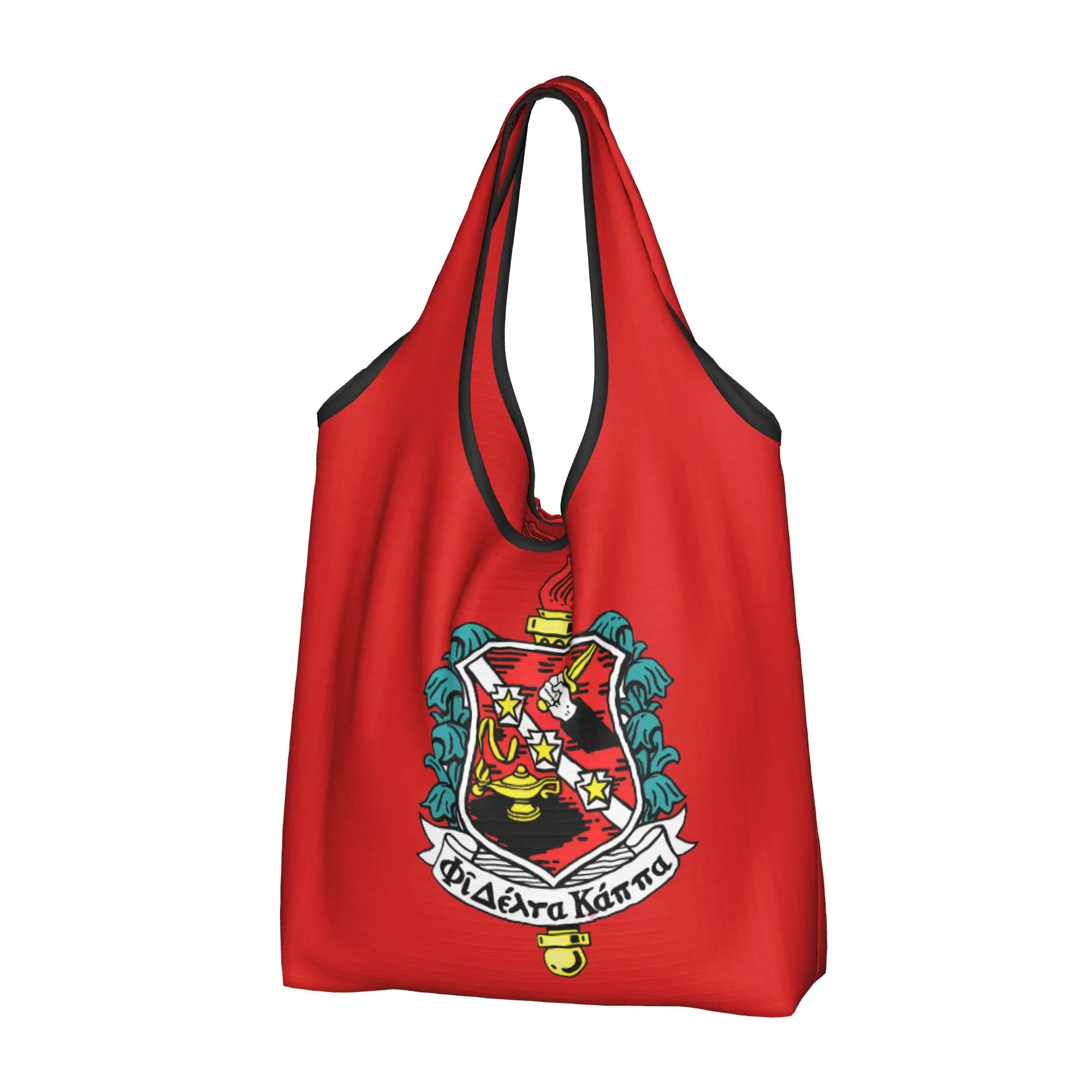Kawaii Printed Phi Delta Kappa International 1906 Shopping Tote Bags Portable Shopper Shoulder  Handbag