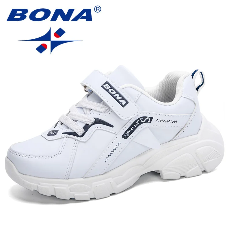 

BONA 2022 New Designers Popular Sneakers Sport Shoes Children Leisure Trainers Casual Kids Brand Walking Footwear School Shoes