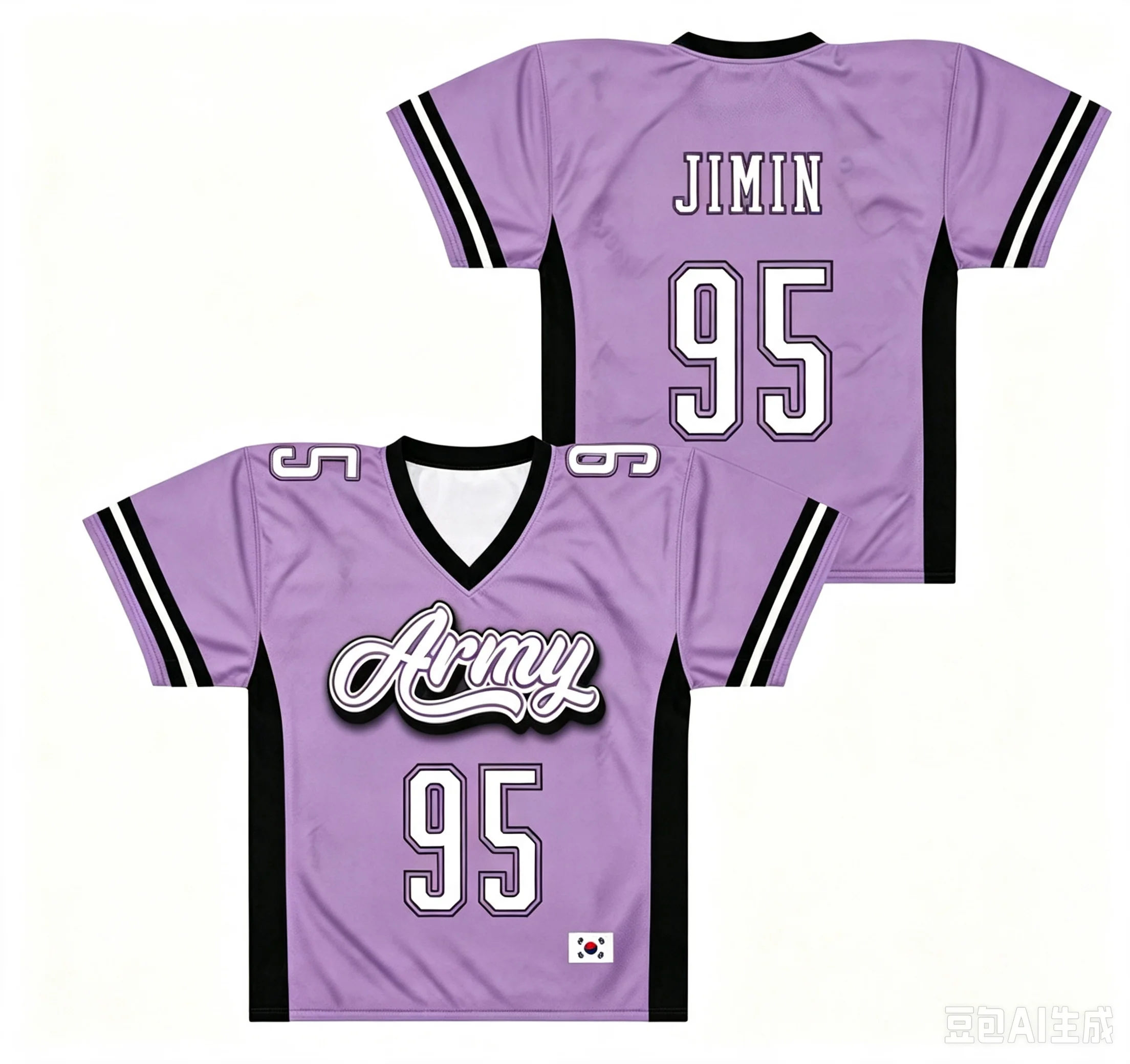 2026 Fußballtrikot Taehyung & Jungkook K-Pop Idol Sportbekleidung Trendige Streetwear Geschenke für Fans T-Shirts Damen Familie Kinder Tees – Detail 10