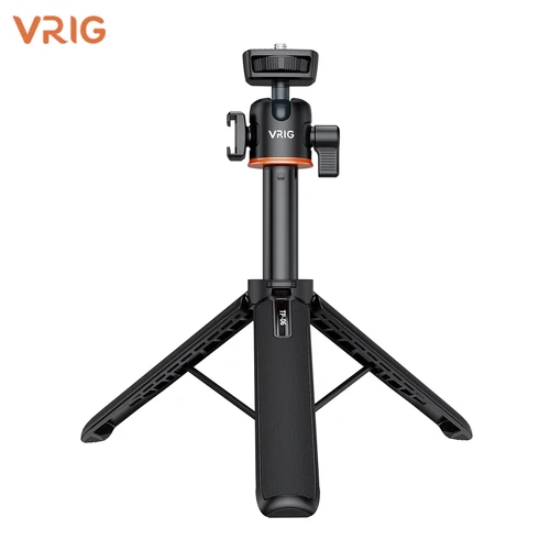 Imagen 1 del producto VRIG TP-08 TP-06 Soporte para trípode Palo de selfie Aleación de aluminio con tornillo de 1/4 de pulgada Soporte para zapata fría 360 °   Capacidad de carga giratoria de 1,5 kg