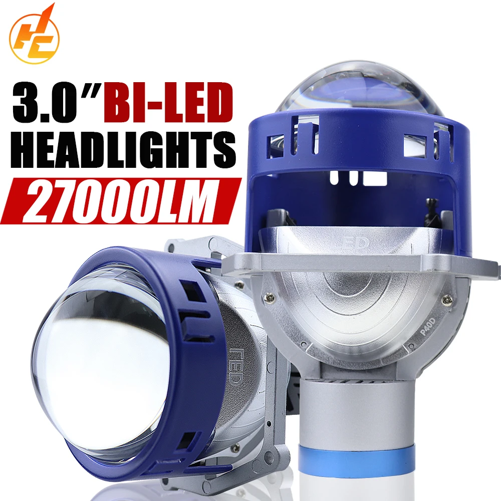 

3.0 Inch Bi LED Projector Lens Headlight For Car 100W 6000k Auto H4 H7 9005 9006 480000LM Lense Headlamp Hella 3R G5 Car Light