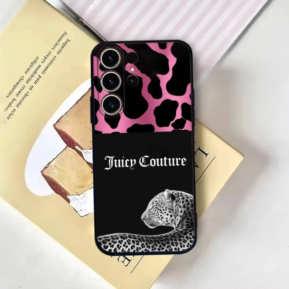 Juicy couture Pink  Phone Case For SamsungS25,24,21,22,23,30,Ultra,20,Plus,Fe,Lite,Note,10,9,Soft Black Cover - Image 5