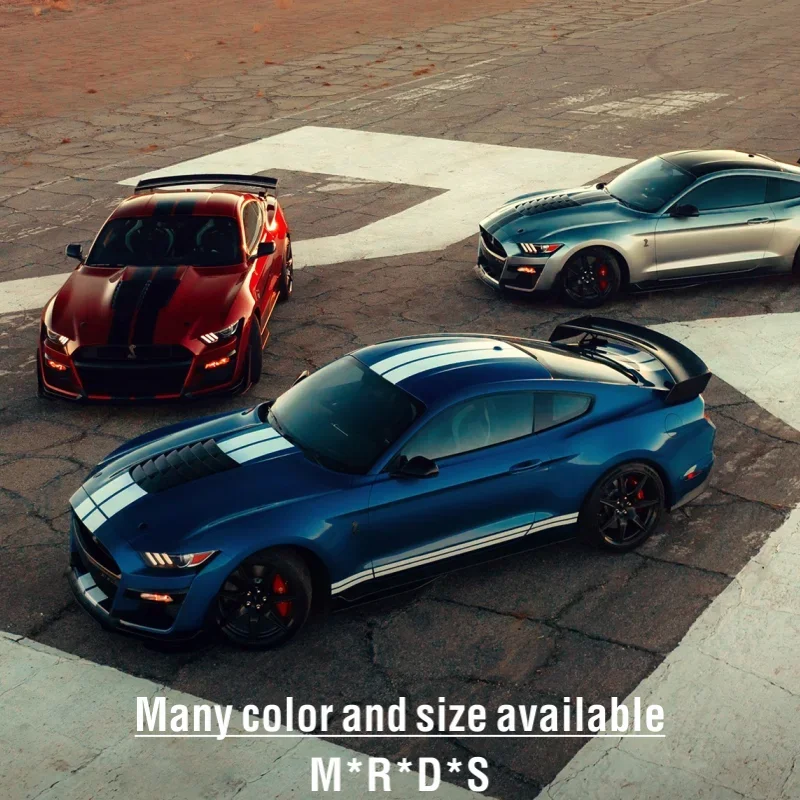 

Car Hood Engine Cover Roof Trunk Tail Body Decal Heritage Edition Side Stripe Sticker For Ford Mustang GT500 GT350R Ecobost