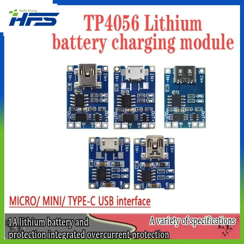 Smart Electronics 5V type-c Micro USB 1A 18650 Lithium Battery Charging Board With Protection Charger Module for Arduino Diy Kit