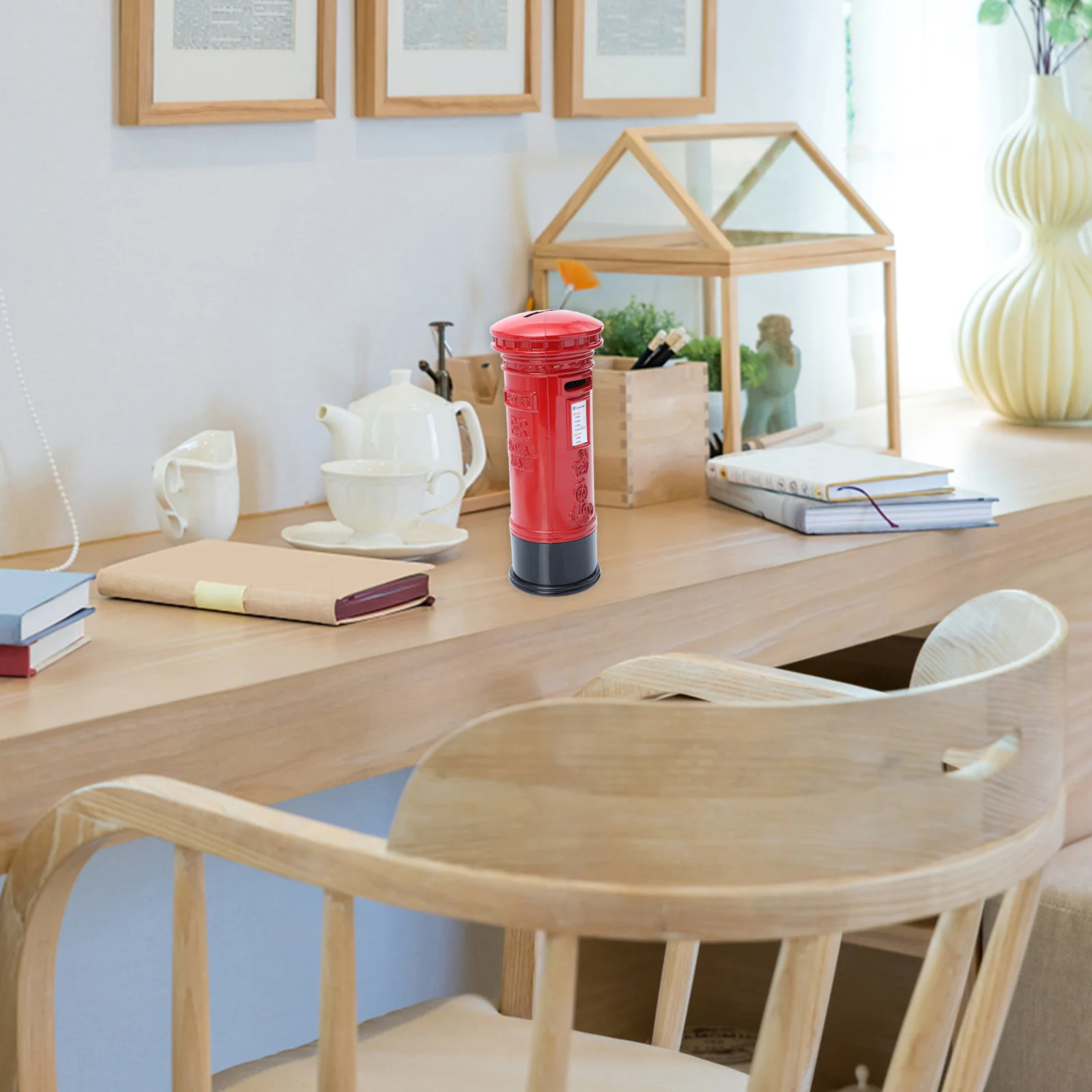 

1pc Iron Piggy Bank Creative Vintage Desktop Decor For Home Money Saving Box Unique Retro Style Household Ornament