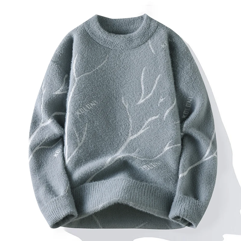 

Мужские брендовые высококачественные модные свитера/осенне-зимние повседневные кашемировые вязаные пуловеры/теплые базовые рубашки с круглым вырезом