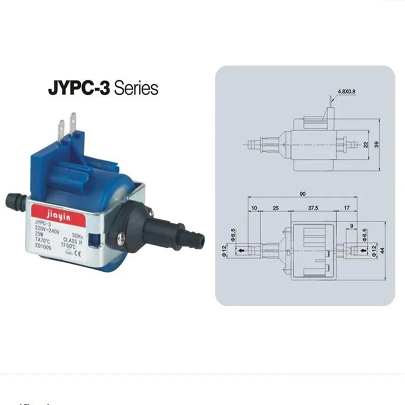 AC220-240V JYPC-3 25w Mini Electromagnetic Pump Plunger Type Solenoid Pump for Philips Steam Mop/Irons/garment steamer/coffee