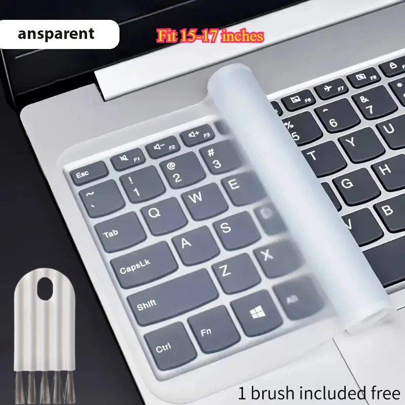 3pcs Set of Ultra-Thin Keyboard Protector Film And Keyboard Cleaning Brush, Effectively Protecting Keyboard, Suitable for