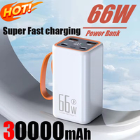 Portable Mini Power Bank 30000mAh Caricabatteria esterno portatile a ricarica rapida bidirezionale 66W per iPhone Xiaomi Huawei