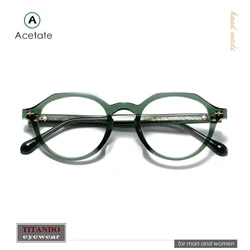 Japanese Handmade Retro Glasses Crown-Shaped Frame Optical Glasses Matsuda Same Design M1024