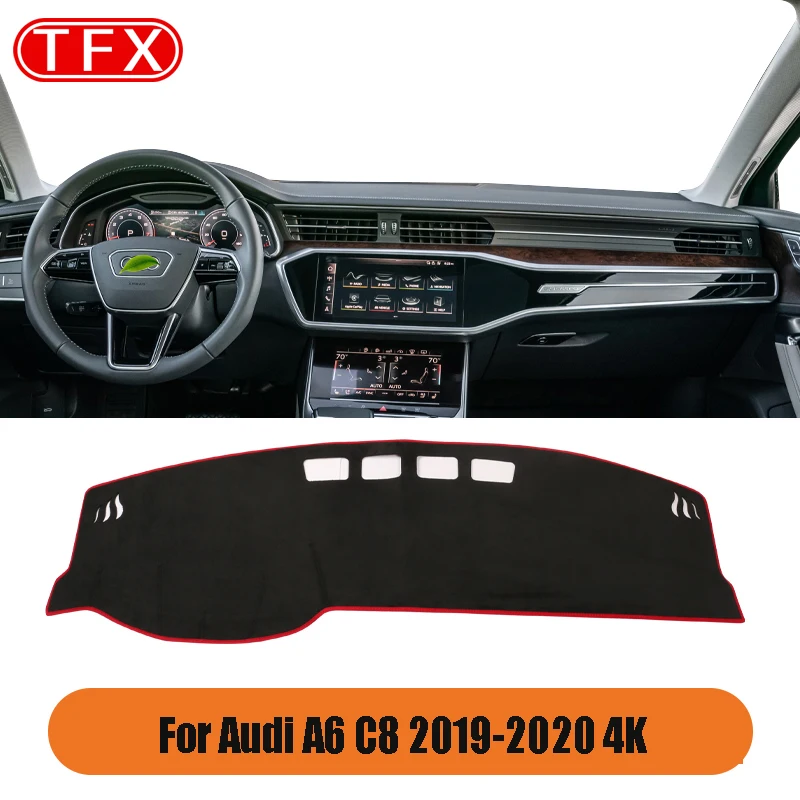 

Flannel Car Dashmat For Audi A6 C7 C8 2012~2020 4g 4k Anti-Slip Mat Dashboard Cover Pad Sunshade Carpet Interior Accessories