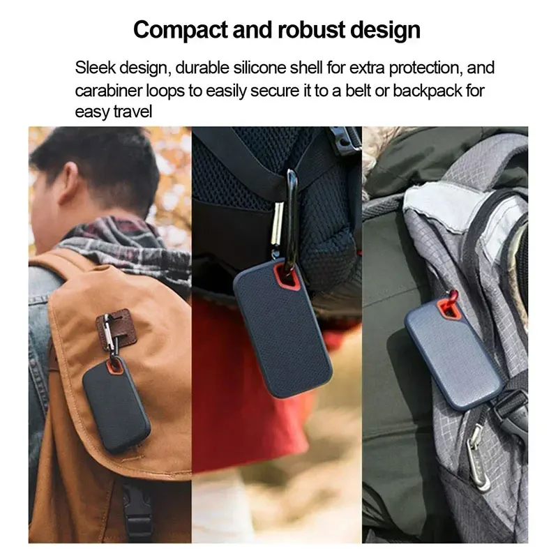 محرك الأقراص الصلبة الخارجي 256 تيرا بايت SSD محمول 4 تيرا بايت USB3.1 Type-c محرك الحالة الصلبة 1 تيرا بايت جهاز تخزين عالي السرعة لأجهزة الكمبيوتر المحمول/Mac/الكمبيوتر