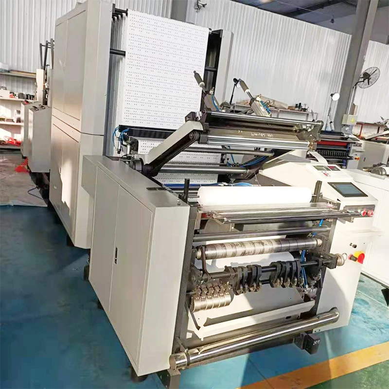 High Speed Automatic Jumbo Roll Thermal Paper Printing and Slitting Machine 2 in 1 Printer Rewinder for ATM Receipt Label
