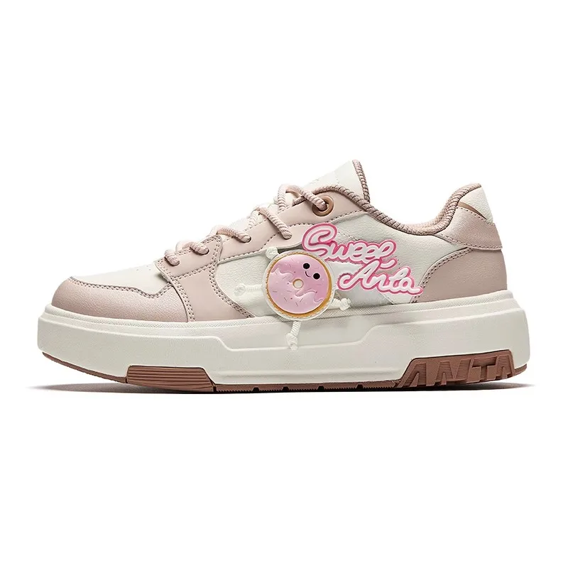 

ANTA Cute Series A Road | Thick soled Height increasing Board Shoes for Women 2025 Spring New Trendy Sports Shoes 122518033
