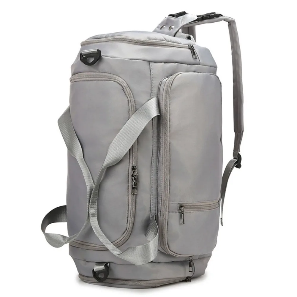 

Oxford Cloth Travel Luggage Bag Solid Color Handheld Travel Backpack Multifunctional Dry Wet Separation Duffle Bag Streetwear