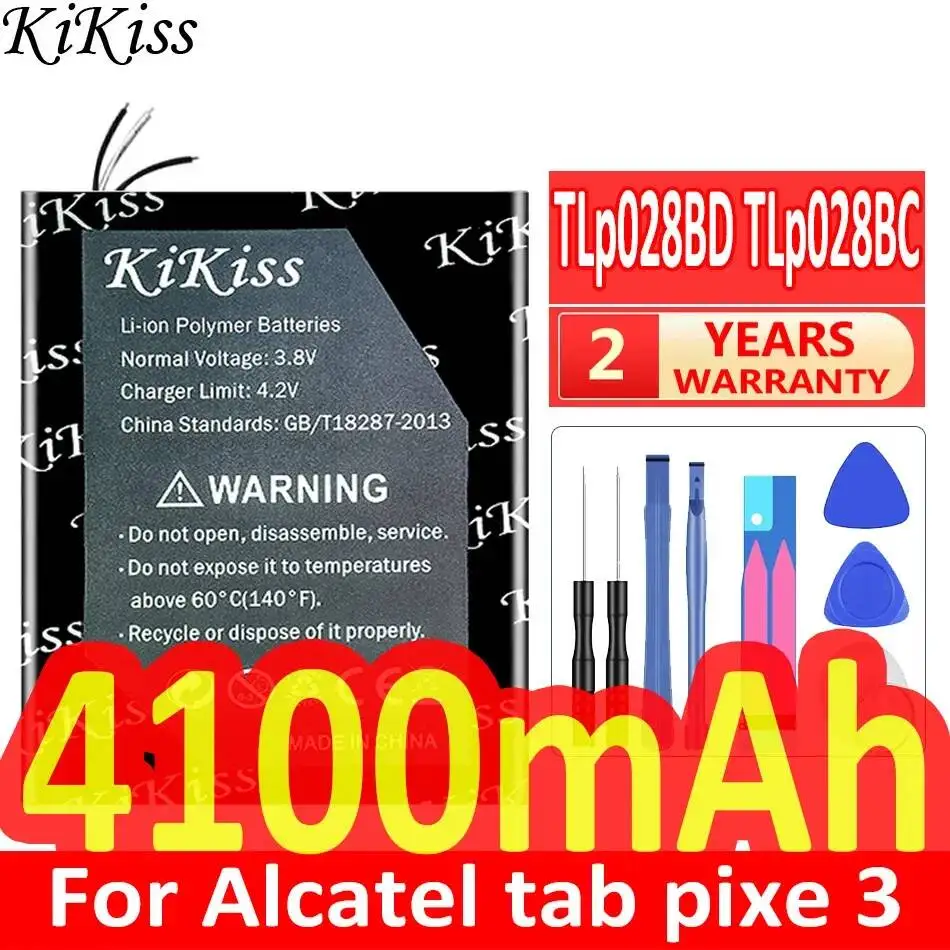 Batería de Larga Duración para Tablet Alcatel Tab Pixe 3 4100mAh TLp028BD TLp028BC