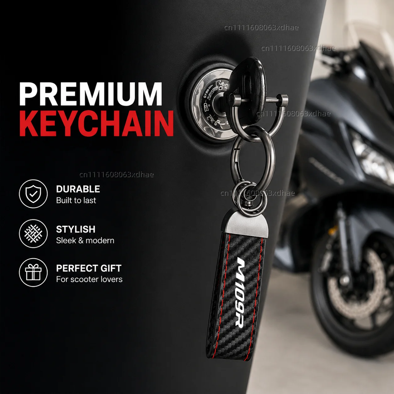 High-Grade Leather Motorcycle Keychain Holder Keyring Accessories For Suzuki Boulevard M109R 109R M109 - view 3