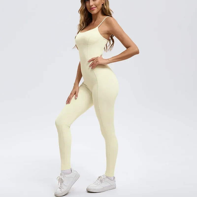 

Seamless Yoga Jumpsuits Sports Fitness Hip-lifting Skinny Yoga Clothes Running Cycling Workout Gym Leggings Sportswear for Women
