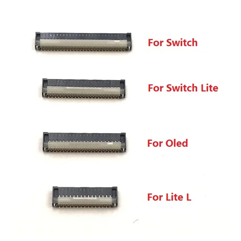 NS 스위치 라이트 OLED 호스트 스크린 소켓 FPC 커넥터 행 플러그, 닌텐도 스위치 라이트 L 키 LCD 디스플레이 인터페이스 포트