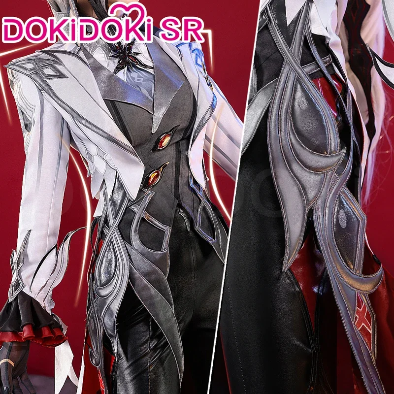 2025 nowy w magazynie gra Cosplay Genshin Impact【S-2XL】DokiDoki-SR kostium damski Fatui Harbinger Arlecchino abc