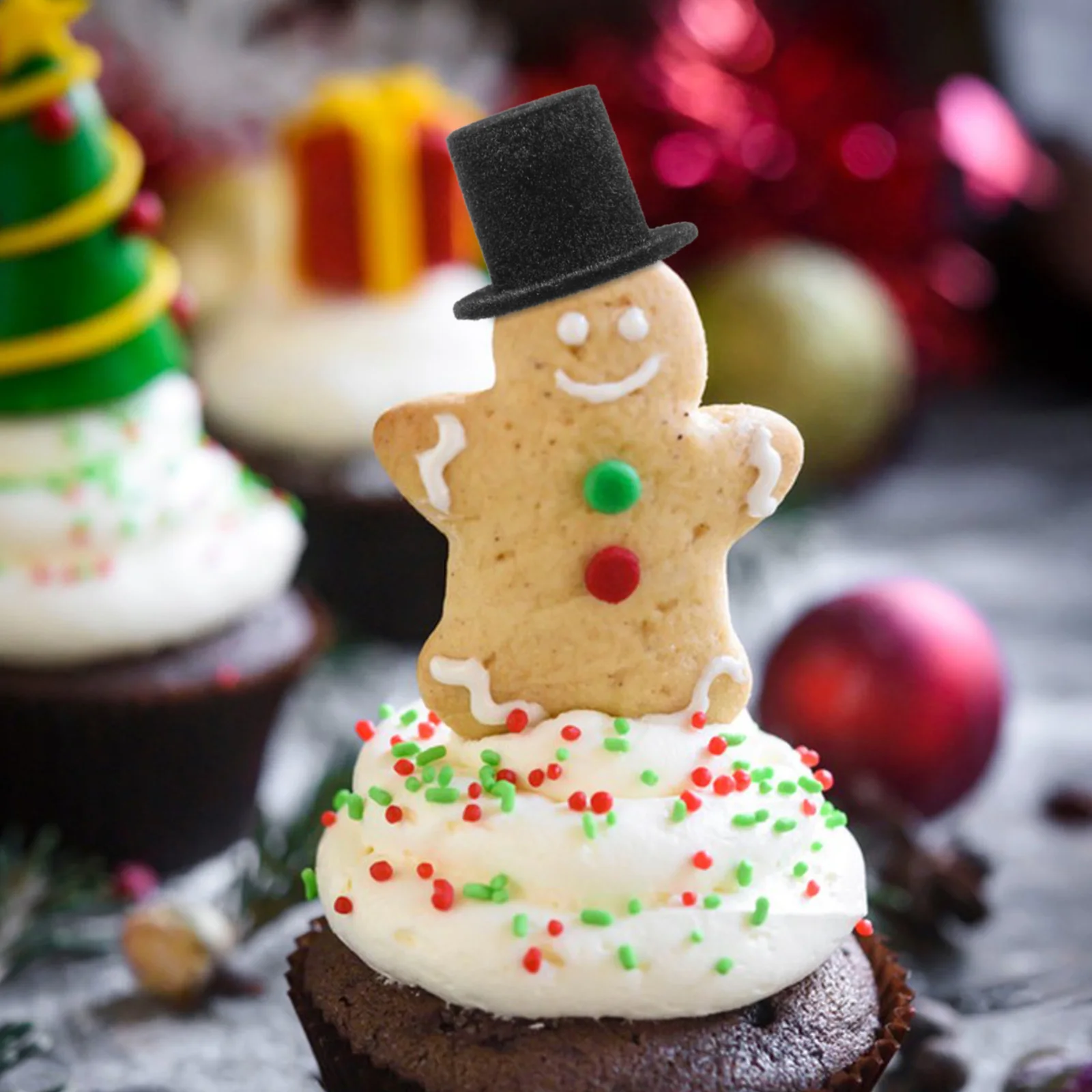 

20Pcs Tiny Hats Decoration Mini Tops Hat for DIY Crafts Photo Prop Miniature Hats for Miniature Tops Hat