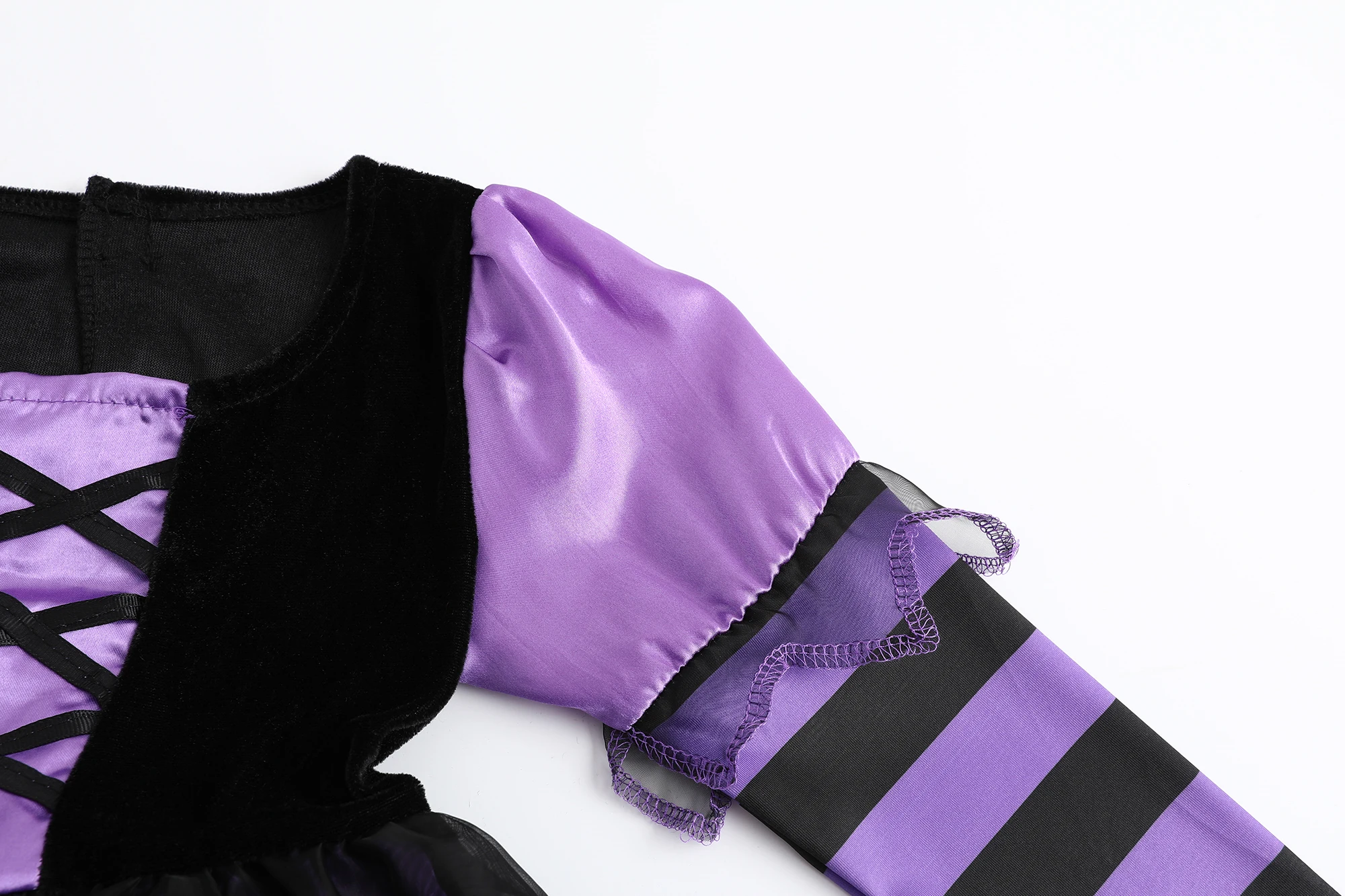 Hexen-Cosplay-Kostüm-Set für Mädchen, Kinder-Halloween-Partykleid, verschiedene Hexen-Outfits für Karneval und Rollenspiele – Detail 5