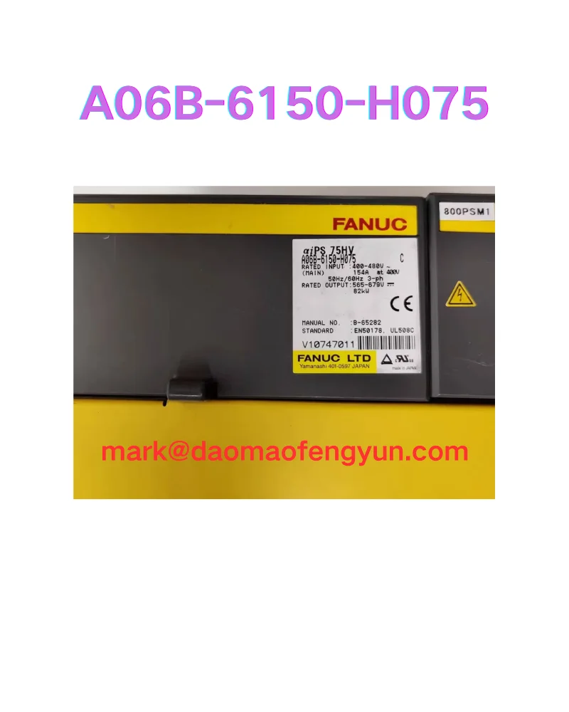 

A06B-6150-H075 Б/у сервоприводы протестированы в порядке