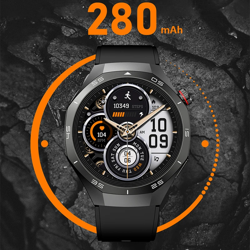 2025New لهواوي GT5 برو ساعة ذكية الرجال HD AMOLED شاشة GPS مسار الحركة معدل ضربات القلب بلوتوث دعوة 1.52 "الساعة الذكية IP68