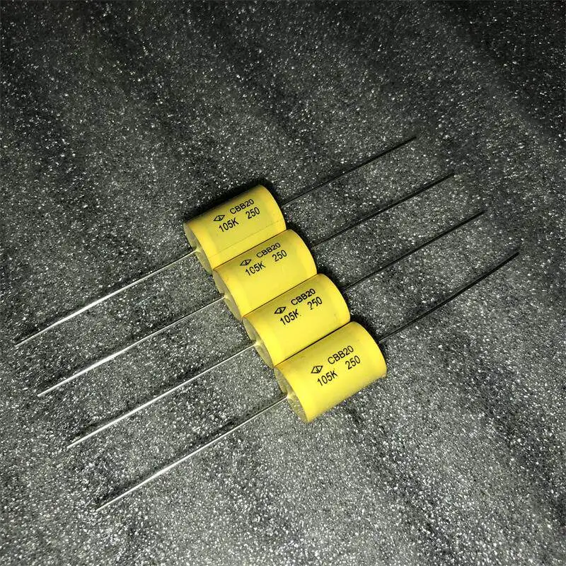 Crossover Film Capacitor for Speaker, GD CBB20 1UF 250V Non-polar Copper Lead  50pcs