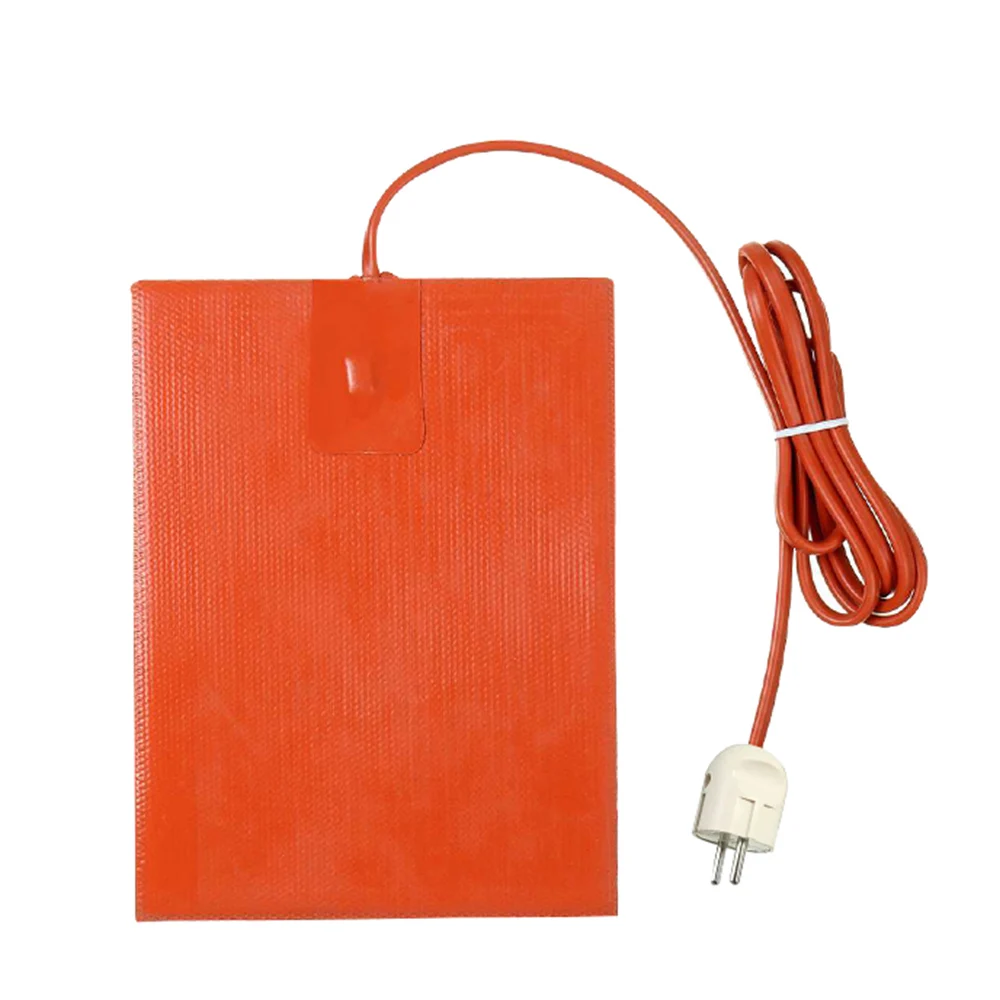 

220 В 300 Вт масляный поддон двигателя, поддон, бак, силиконовая резиновая грелка, комплекты пластин с подогревом для автомобиля, водонепроницаемая изоляционная доска, вилка европейского стандарта