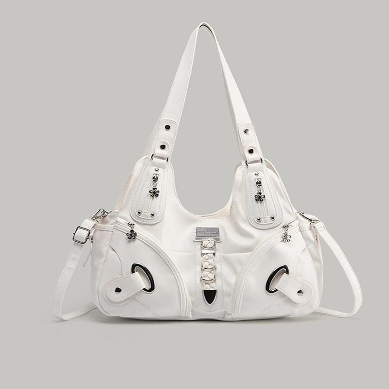 

Retro Subculture Large Capacity Women's Handbag Luxury Soft Crossbody Fashion Ladies Tote Bag Harajuku Aesthetic Bags