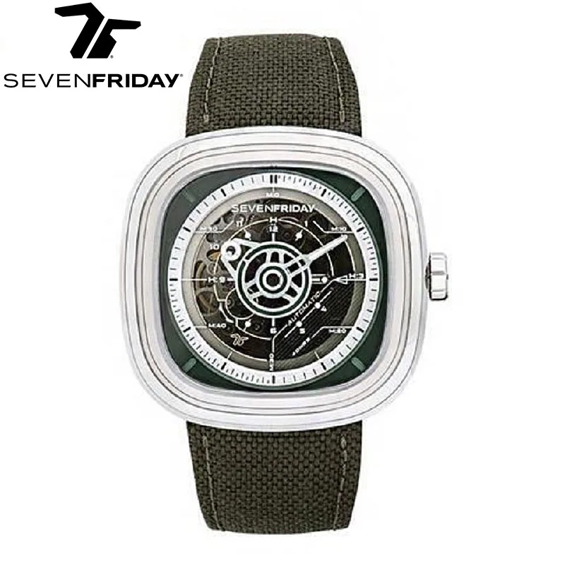 SEVENFRIDAY watch T2/01 men\'s fully automatic mechanical watch T series waterproof fashion men\'s watch luxury brand mature men