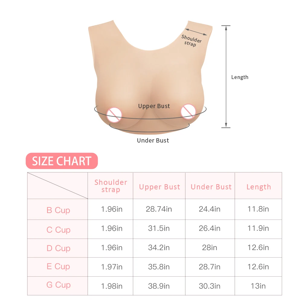 CYOMI Silicone Fake Breast Forms Boobs Artifical Huge Chest for Crossdresser Transvestite Sissy Drag Queen Shemale Cosplay