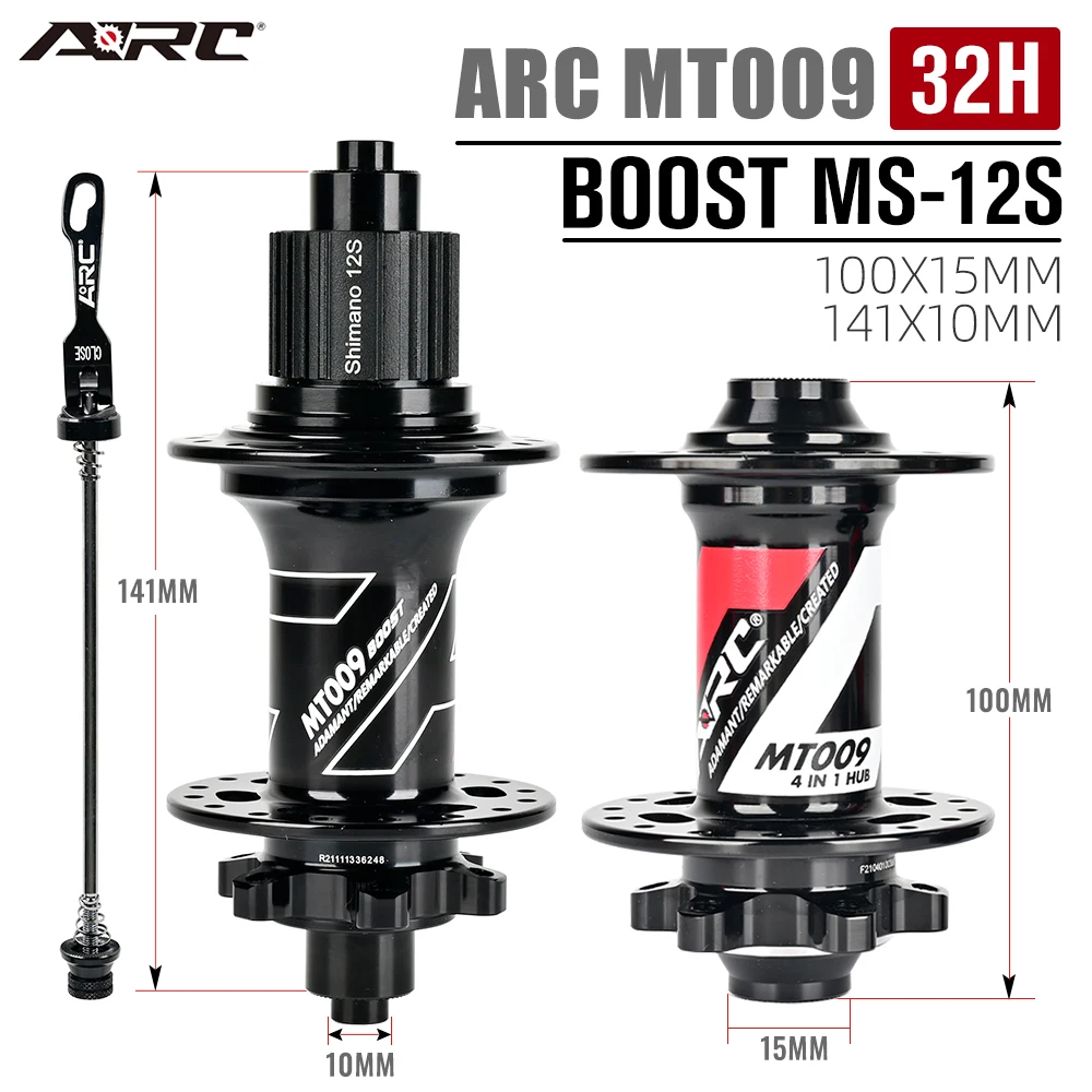 

ARC Bicycle BOOST Hub 141*10mm 114 Click 6 claw 4 bearing Mountain Bike hub 28/32H MTB HG XD MS Hubs For SHIMANO SRAM 8-12 Speed