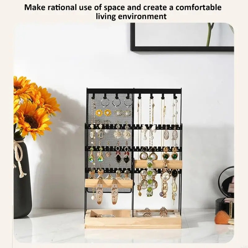 

Modern Jewelry Displaying Holder for Earrings Necklaces Rings Simple Design