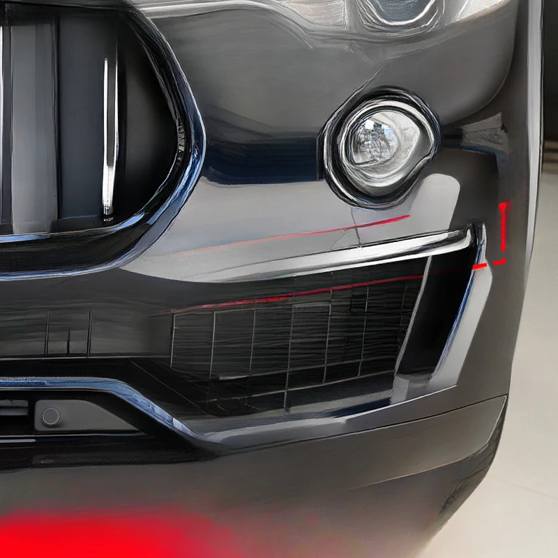 For Maserati Levante Ghibli Quattroporte 2022 Front Bumper Trim  Fog Light Decorative Strip