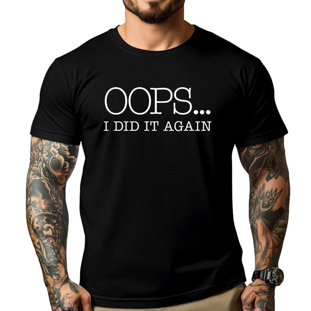 

Oops I Did It Again 3d Printed T Shirts Comfortable T-Shirts Graphic Cotton Short Sleeve Classic Tops