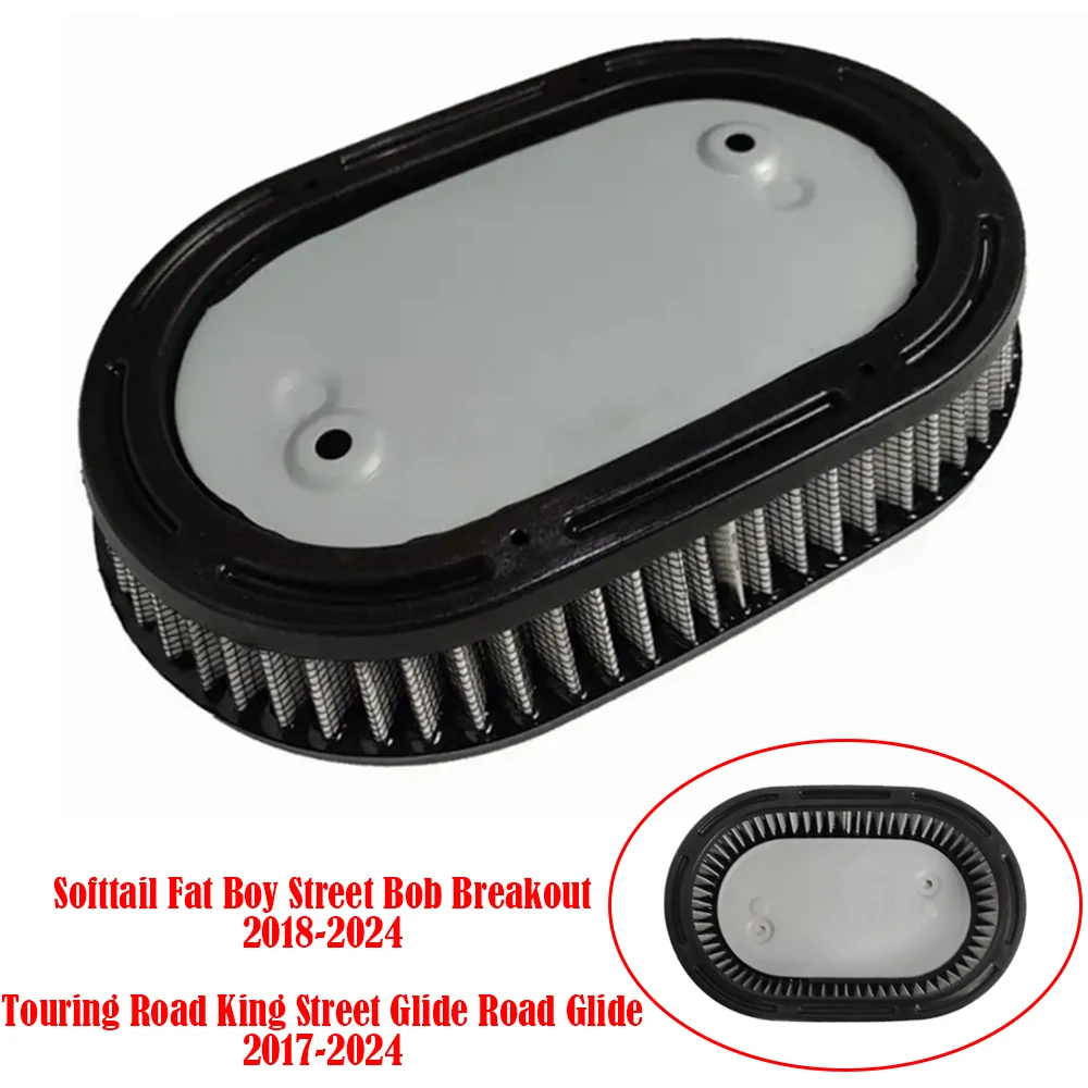 

Motorcycle Air Filter Cleaner Air Intake Filter Element For Softail Fat Boy Street Bob Touring Road King Street Road Glide