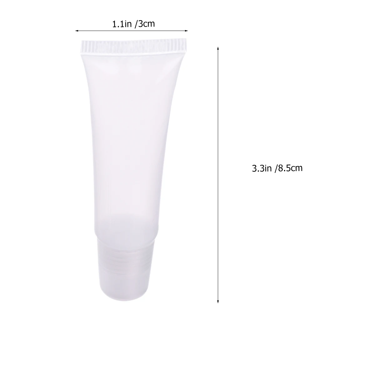 

22pcs Lipstick Tube Hose Refillable Gloss Containers Squeezable Travel Balm Lightweight Portable Reusable Plastic LeakProof