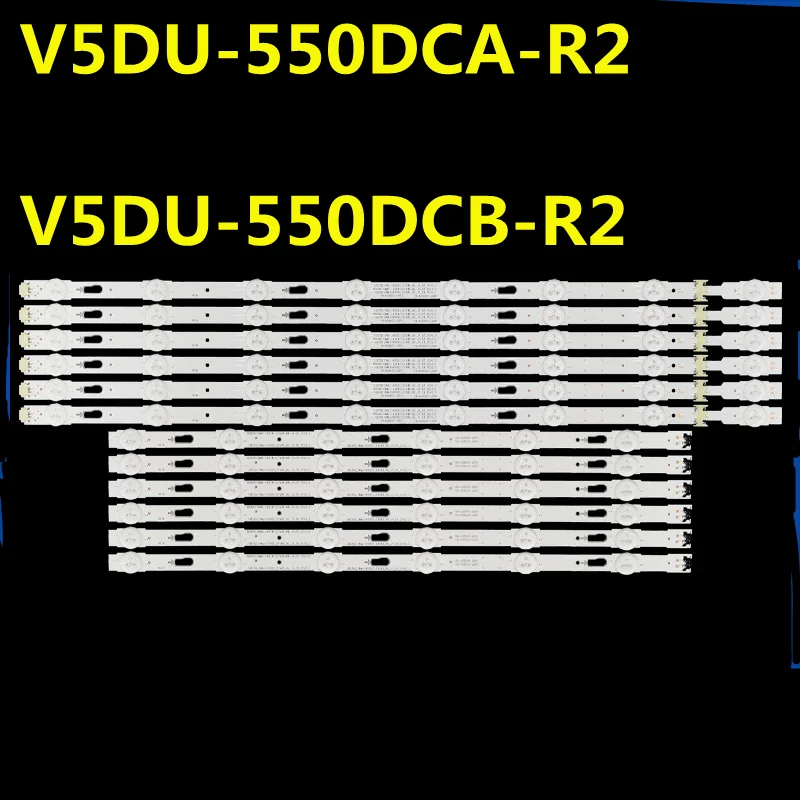 LED Backlight Strip For V5DU-550DCA-R1 V5DU-550DCB-R1 BN96-34797A 34798A UE55JU6075 UE55JU6410 UE55JU6455 UE55JU6475 UE55JU6550