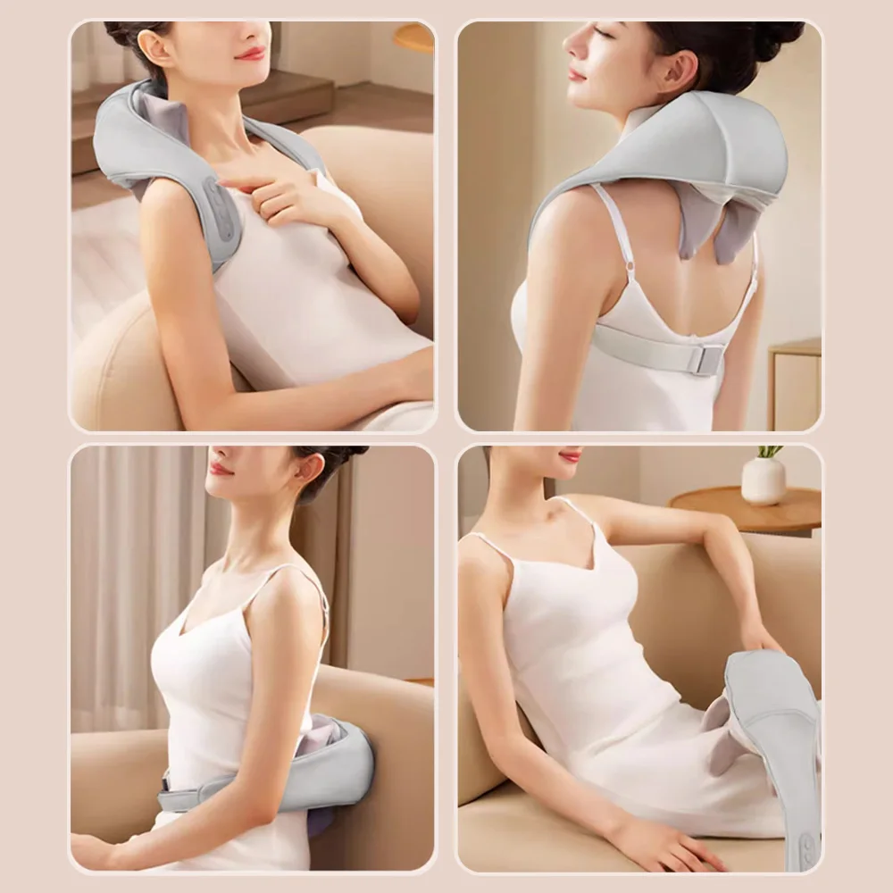 Dorrodi 4D Wireless Neck Shoulder Massager with Heat SM-115