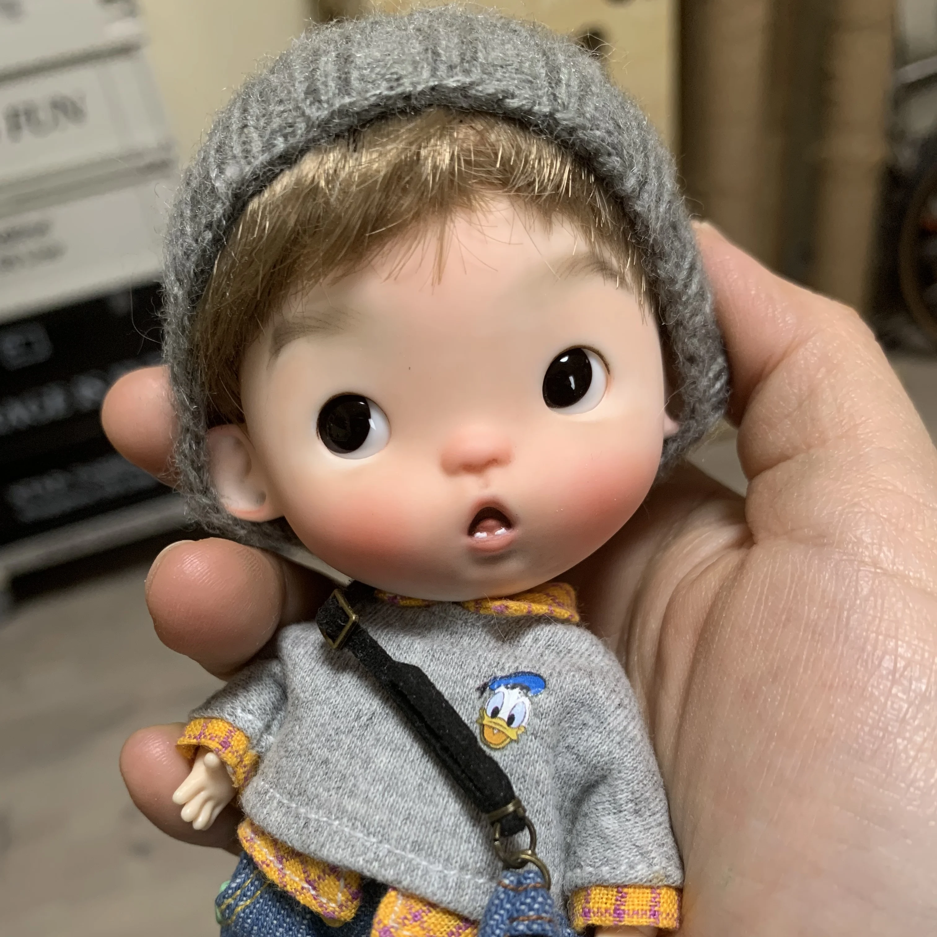 

Потайная дыня, маленькая потайная Дыня OB11 Mini Wu, называемая полимерная BJD кукла, OB11 Bjd голова