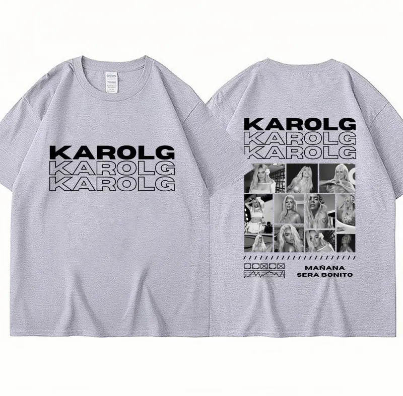 Karol G Manana Sera Bonito Print T Shirt Men Women Vintage Gothic Fashion T-shirt Oversized 100% Cotton T Shirts Streetwear Gift